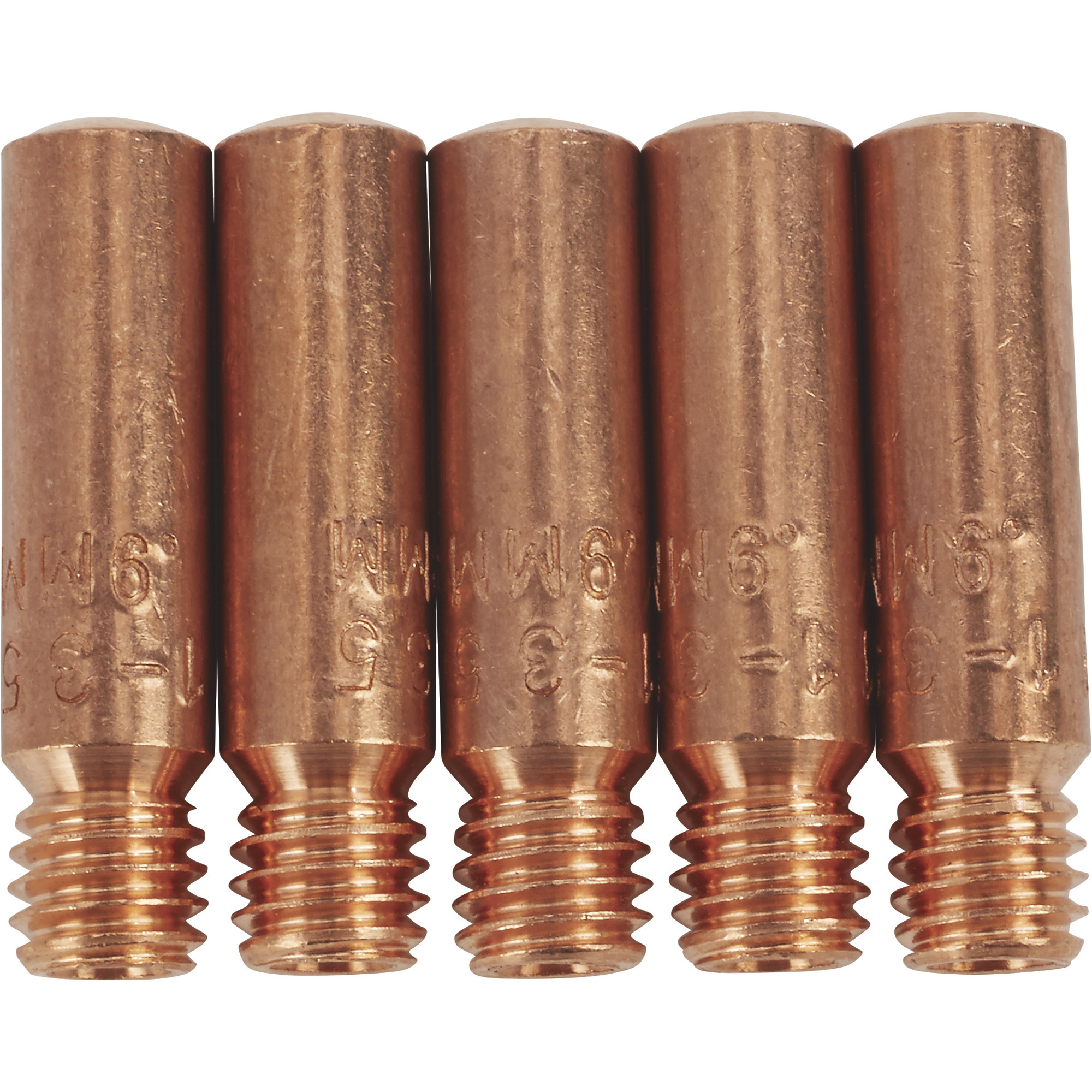 Klutch Welding Contact Tips, 5-Pack, .035in., Tweco Style 1
